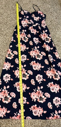 Band Of Gypsies Maxi Dress Womans S Bustier Top Floral Boho Coquette Romantic - Picture 9 of 15