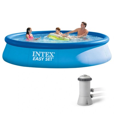 6941057400143 Basen ogrodowy rozporowy z pompą Easy Set 366x76 cm INTEX 28132NP 