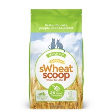 sWheat Scoop Natural Wheat Multi-Cat Litter, Superior Clumping with Odor Neut...