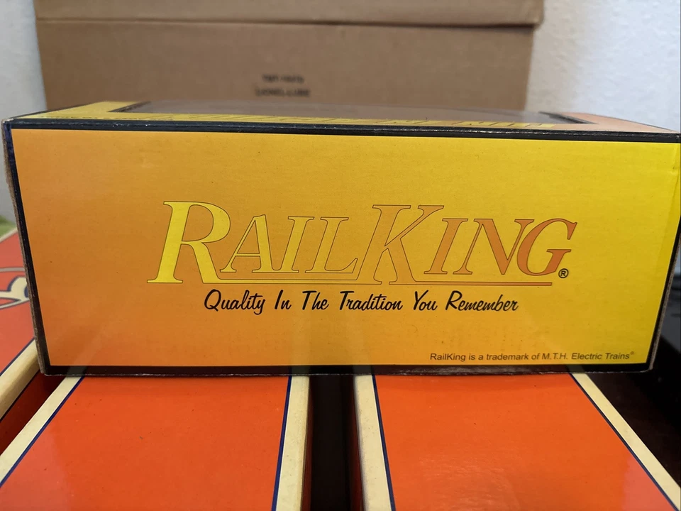 Rail King Die Cast Fire Truck Yellow 30-50035 MTH NIB NRFB  RARE! - Image 3 of 4