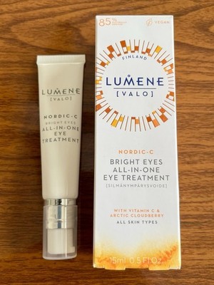 Lumene Finland Valo Nordic C Bright Eyes Eye Treatment Cream 0.5 oz / 15ml NIB