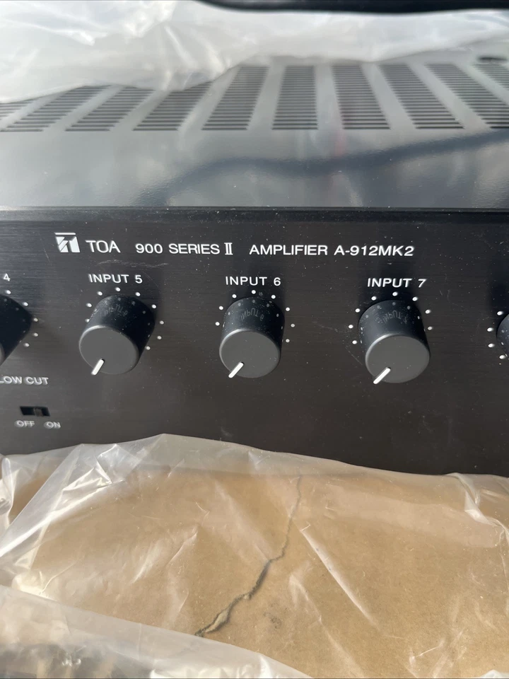 TOA - A-912MK2 UL 8-Channel Modular Mixer and Amplifier, 120W New in Box - Image 4 of 4