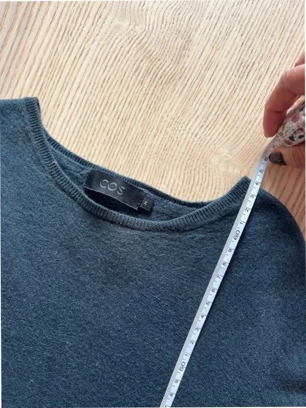 COS Grey 75%% Merino Wool 25% Silk Sweater