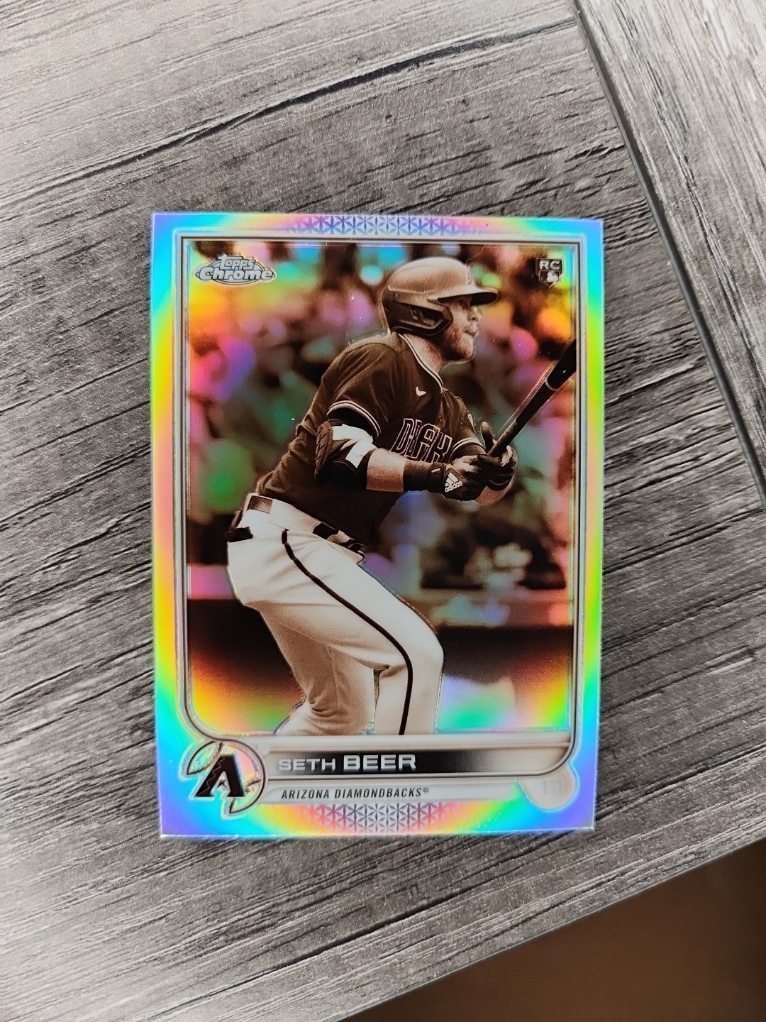 2022 Topps Chrome - Seth Beer #186 Sepia Refractor (RC)