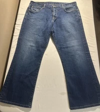 Lucky Brand Jeans Mens 36 Dungarees Slim  Bootcut Short Length Nice!
