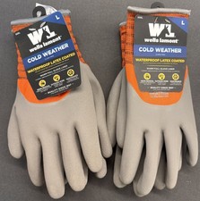 2/ 29.99 Wells Lamont "Cold Weather/Waterproof Latex Coated" Gloves 555L 227