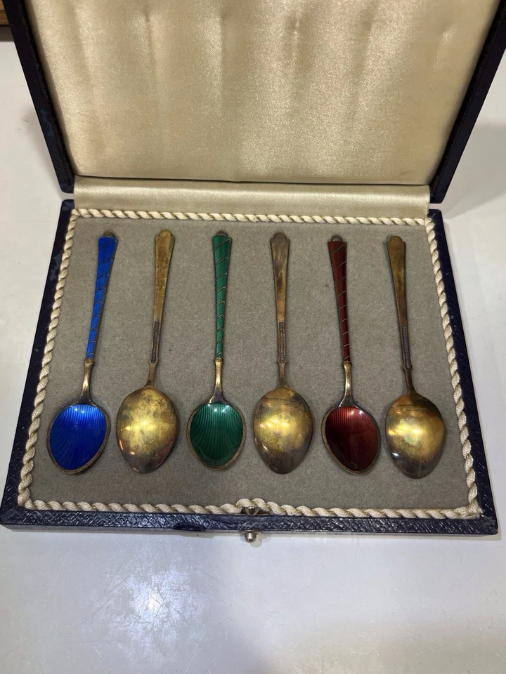 Cucharas Egon Lauridsen plata dorada Demitasse danesas ELA Dinamarca 925 Foto 4 de 4