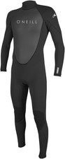 O'Neill Men's Reactor-2 Full Wetsuit 3/2mm Back Zip Black Large Tall