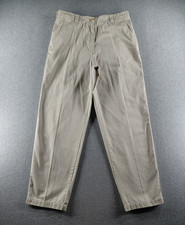 Tommy Hilfiger Women's Pants Size 12 Beige Khaki Straight Mid Rise 29.5" Chino