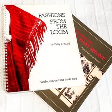 2 książki tkackie vintage „The Hands That Weave” i „Fashions From the Loom”