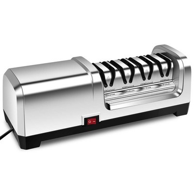 4-Stage Professional Electric Knife Sharpener - Heavy Duty Diamond Sharpening...