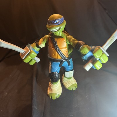 TMNT Tennage Mutant Ninja Turtles Leonardo JUMBO Swords swing 2016 Playmates 