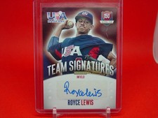 2014 USA Baseball Box Set 15U National Team Signatures 172/299 Royce Lewis Auto