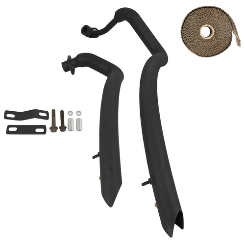 Black Exhaust Pipes Systems Fit For Yamaha V star 650 XVS650 Dragstar