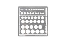 Tamiya 74150 Modeling Cutting Template Circular Ruler Round/1-12.5mm Model Tools