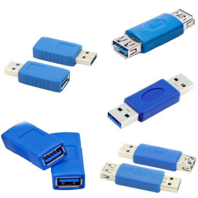 USB 3.0 Type A Male To Female Adapter Connector Angle Extension Extender Coupler