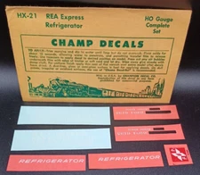 Champ | No. HX-21 | HO REA Express Refrigerator Decals