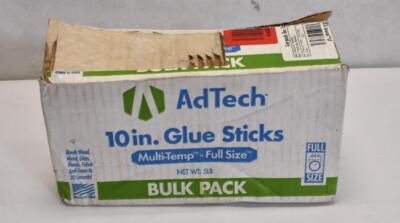 AdTech 10 Inch Hot Sticks Full-Size Multi-Temp 5-lb Box All-Purpose Glue X10 5