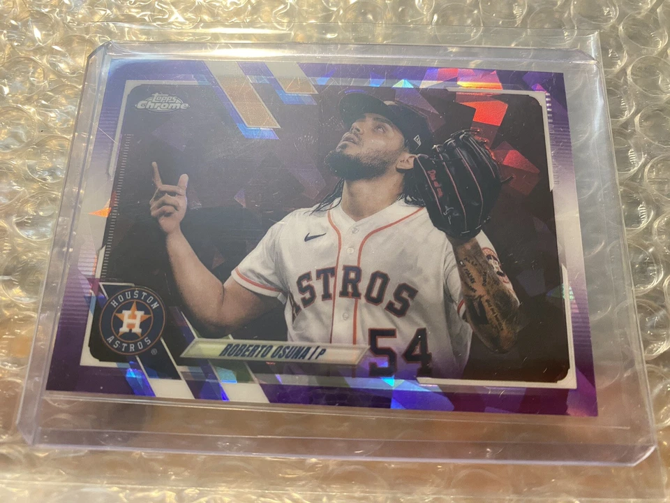 2021 Topps Chrome Sapphire Edition Roberto Osuna 10/10 - Image 2 of 4