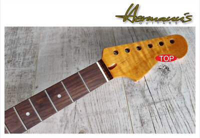 Str*t HQ Roasted Curly Flamed Maple Neck mit Pau Ferro Fretboard, No. SR-03