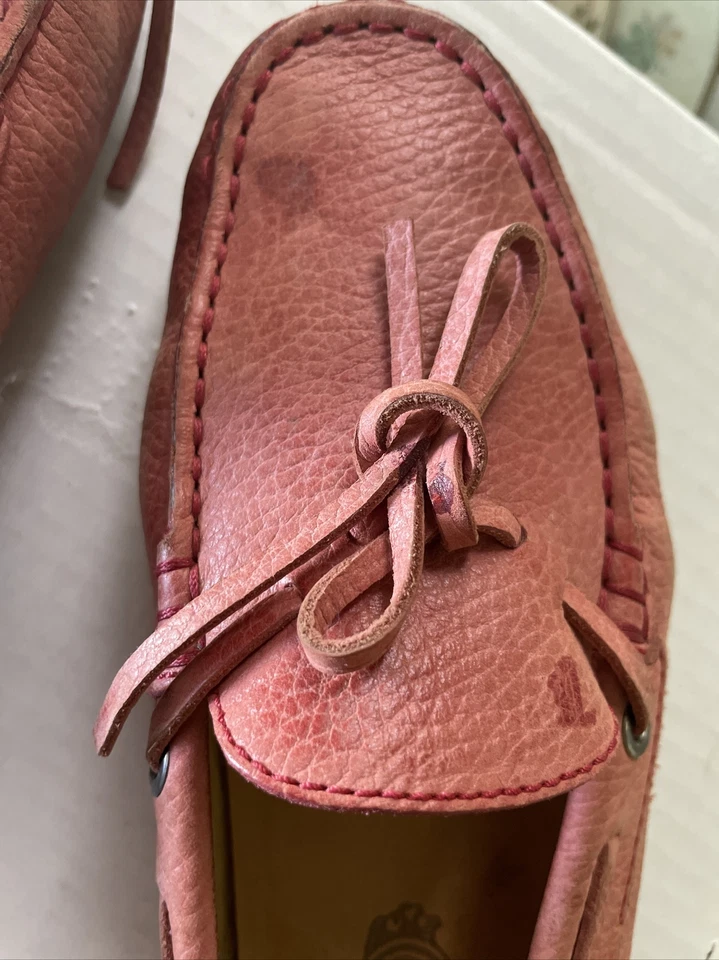 Mujer TOD'S Gommino Mocasines de Conducción Cuero Rosa Rosa EE. UU. Talla 6.5 6 1/2 Foto 4 de 4