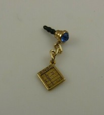 Bingo card crystal cell phone or purse charm dust plug fits iPhone