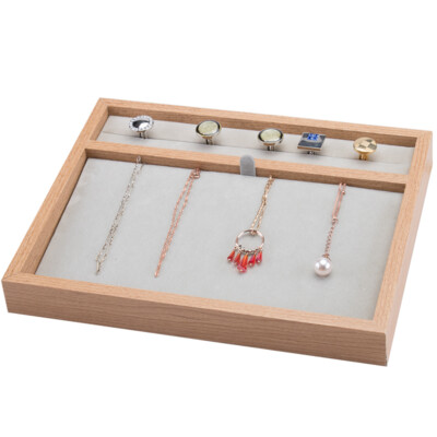 2 in 1 Holz Vorlagebrett Schmuckablage Ketten Armbänder Schmucktablett Schmuck