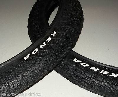 Set 2 Pneus BMX Kenda K907 Krack 20x1.95 + 2 Chambres à Air | Valve Auto | Profil Complet Grip Renforcé