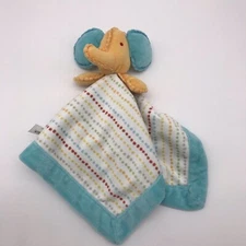 Kidsline Elephant Orange Blue Lovey Security Blanket Polka Dots Kids Line F1