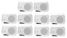  10 Rockville HP4S-8 4" Outdoor/Indoor Home Theater Speakers w/ Swivel Brackets