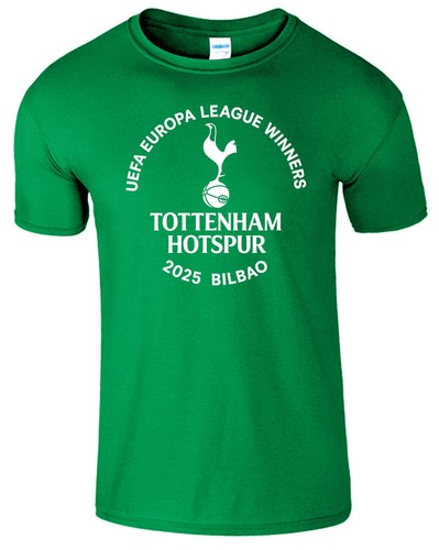 Tottenham Hotspur Winners Football League T-Shirt Spurs Final Bilbao Cup Tee - Picture 4 of 10