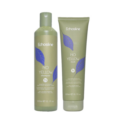 ECHOSLINE No Yellow Shampoo 300ml + Mask 300ml Kit