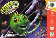 Iggy's Reckin' Balls (Nintendo 64, 1998) Oem Authenthic Tested Working N64 CLEAN