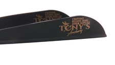 Tonys 3'' Archery Vanes Archery All New Super Wave Vane Black 50PK TNYSWVB3343A