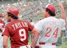 GO26 Tony Perez Expos - Manny Trillo Phillies 8x10 11x14 16x20 Colorized Photo