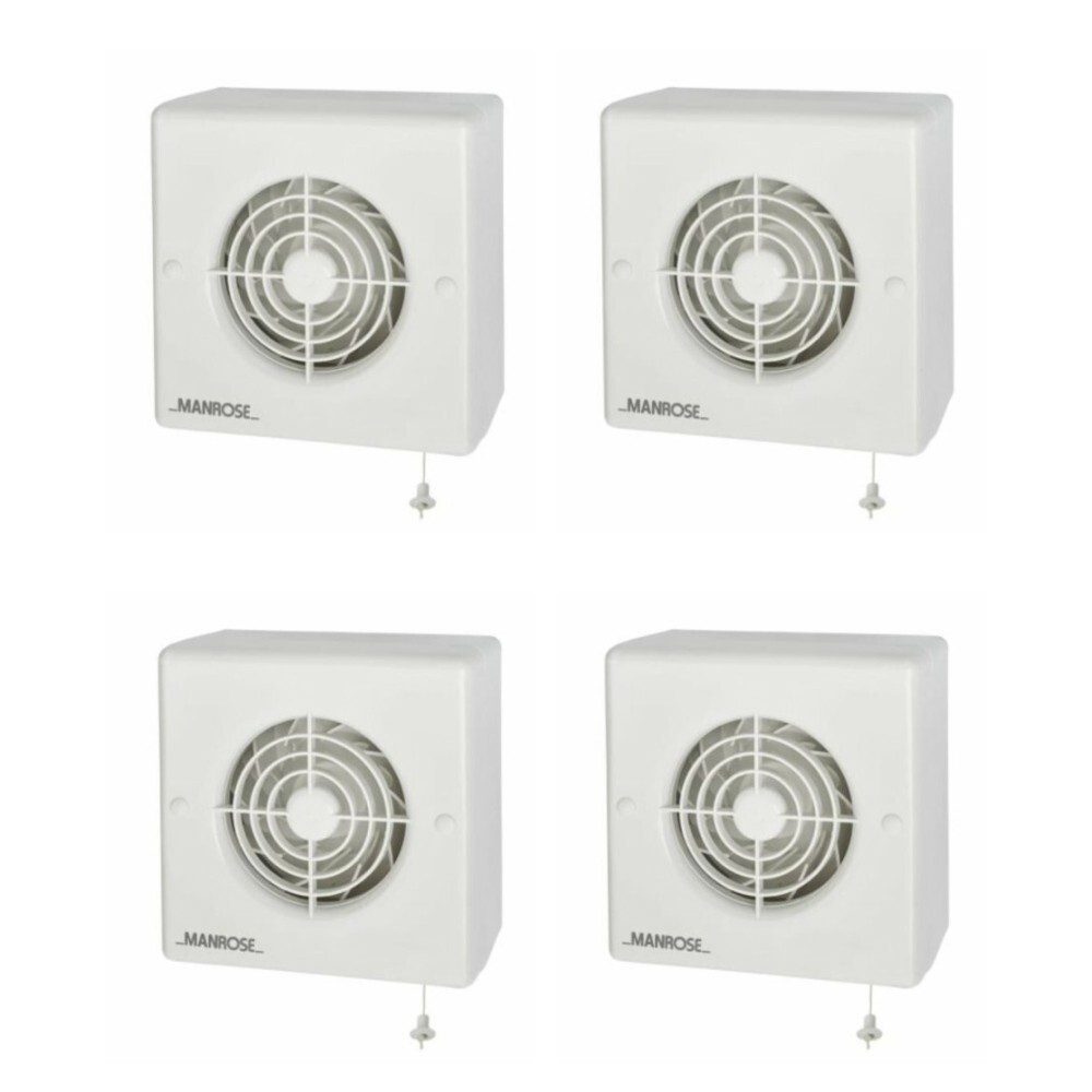 5 x Manrose CF100P Centrifugal Extractor Fan 100 mm / 4 Inch with Pullcord - Image 5