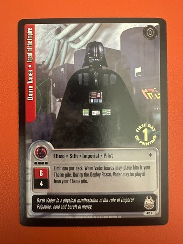 2001 Star Wars Jedi Knights Darth Vader Agent Of The Empire 1st Day Of Printing  - Picture 1 of 2