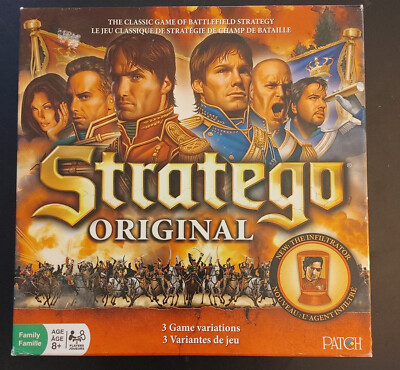 Stratego Original Board Game 3 Game Variations (2014) 100% Complete - Not Used