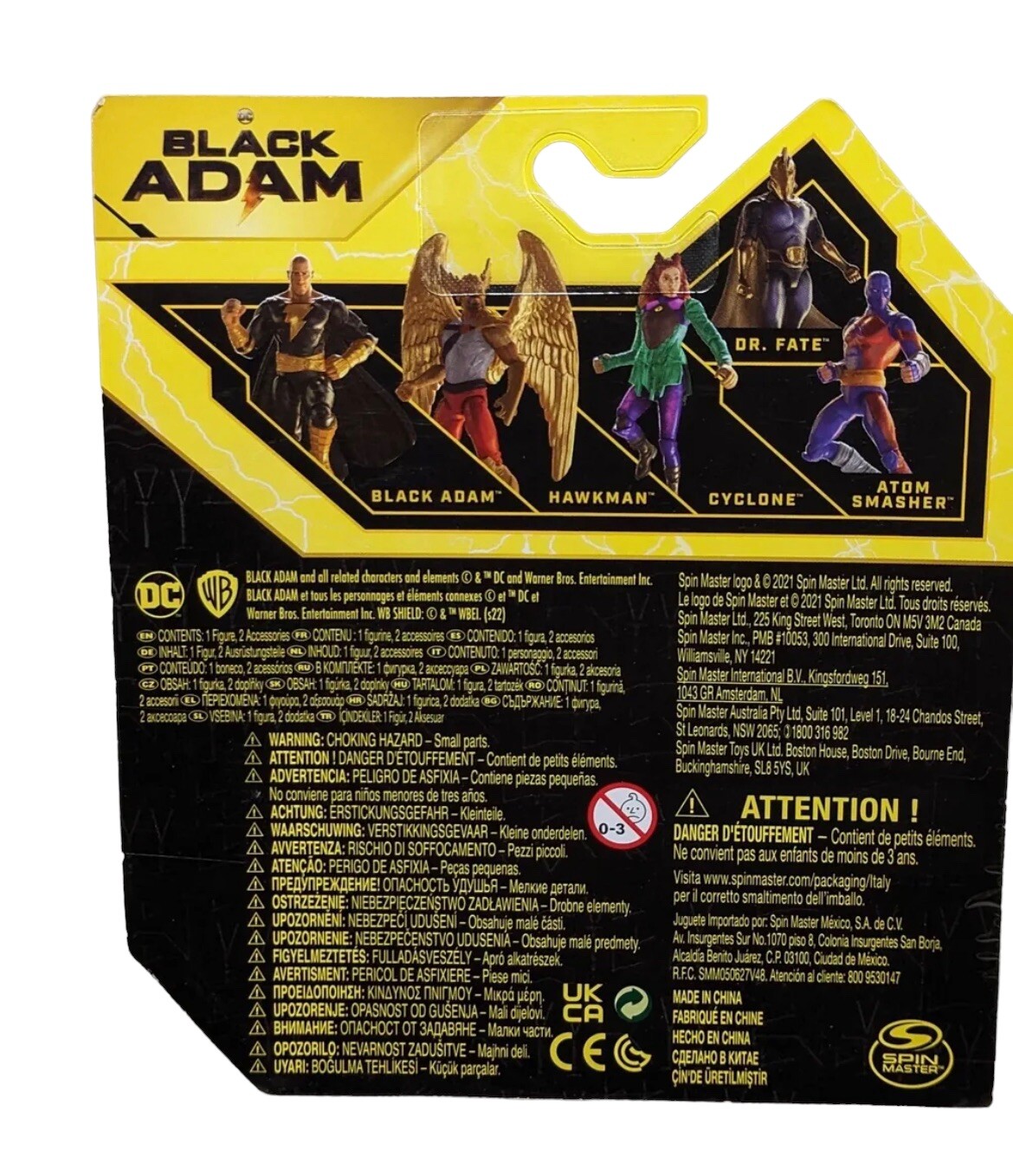 Black Adam 1st Edition & Cyclone Action Figure Spin Master 4” Tall 2022 ...