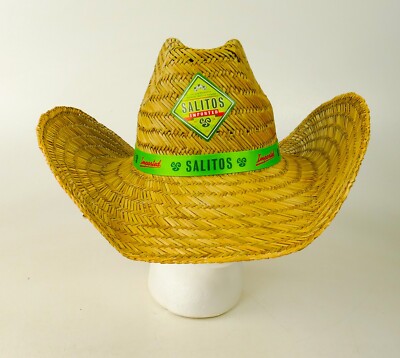 Salitos Ice Beer Imported Straw Hat Green Party Hat Sun Protection Cowboy Hat 9748