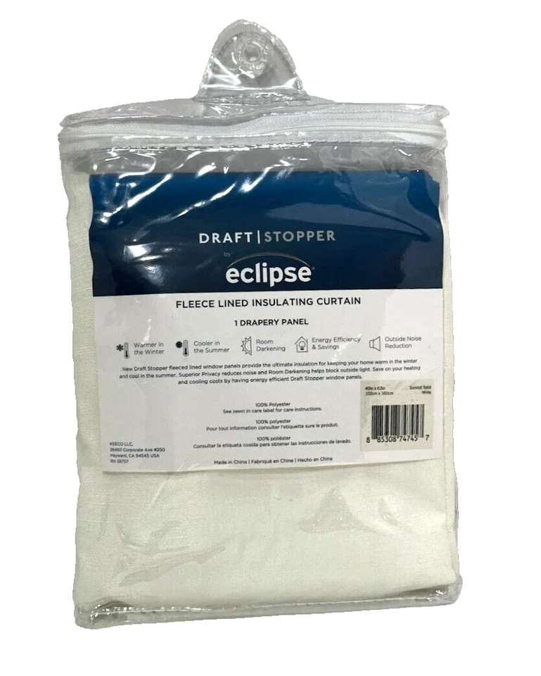 Eclipse Room Darkening Curtains Summit Solid 40" x 63" Thermal Single Panel - Image 2 of 4