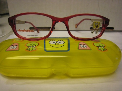 NICKELODEON NIC SPONGE BOB OB41 in RED 46-16-125 DEMO Eyeglass Frames