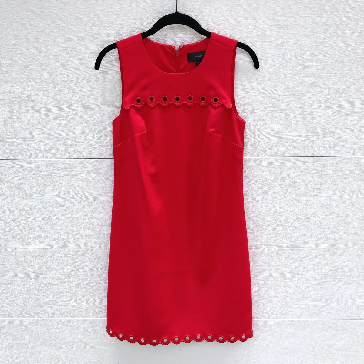 J crew scalloped dress top