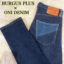 BURGUS PLUS × ONI DENIM Collab Limited Straight Pants Blue Japan Men Jeans W28