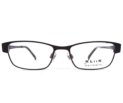 KLiiK Eyeglasses Frames 491 col.327 Purple Rectangle Wire Rim 47-15-135