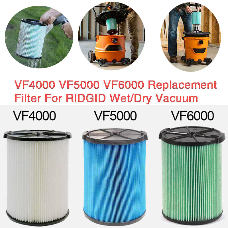 Filtro VF6000 Para Aspiradoras Ridgid Shop Vac De 5 A 20 Galones Filtro Hepa De 5 Capas Para Wd5500 Wd0671 Wd6425 Wd7000 Paquete De 2 Filtros