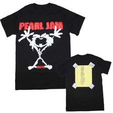 New Pearl Jam Stickman Alive Album Lightweight Grunge Band T-Shirt badhabitmerch