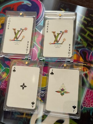 Louis Vuitton Takashi Murakami Monogram in Black Playing Card joker Bundle