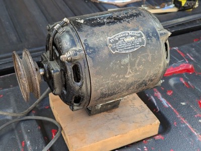 Vintage Frigidaire Belt Drive SO2 Condensing Motor 110V Induction Repulsion