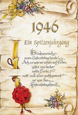 80. Geburtstag Jahrgang 1946 Glückwunschkart...